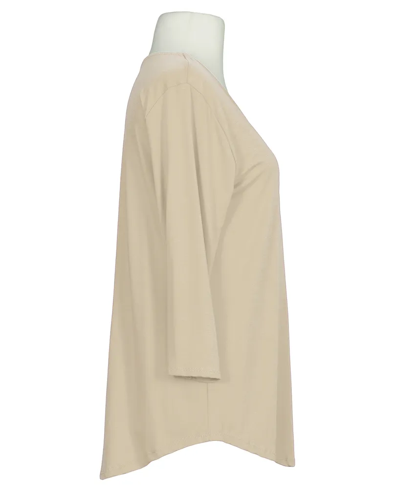 Shirt im Blusenstil in  beige von Made in Italy (Bild 2)