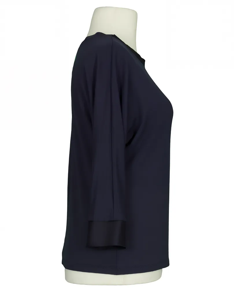 Shirt mit Satin in  dunkelblau von Italia Moda (Bild 2)