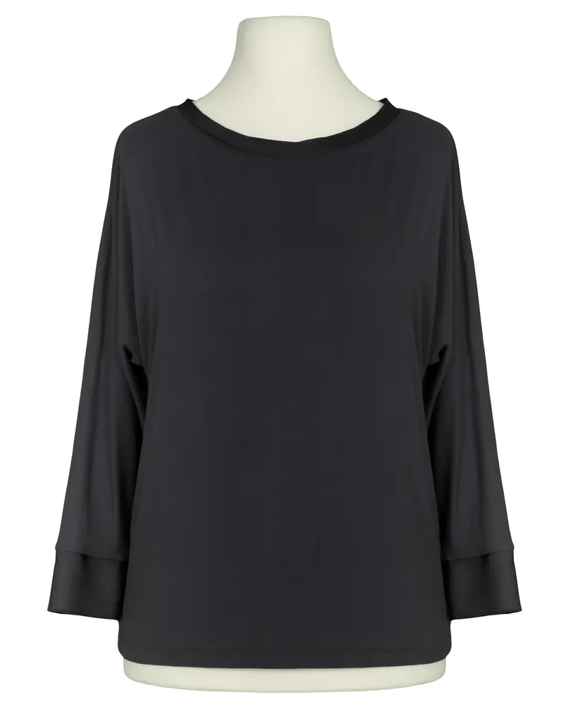 Shirt mit Satin in  schwarz von Italia Moda (Bild 1)