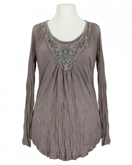 Shirt mit Spitze in  braun von porta fortuna (Bild 1)