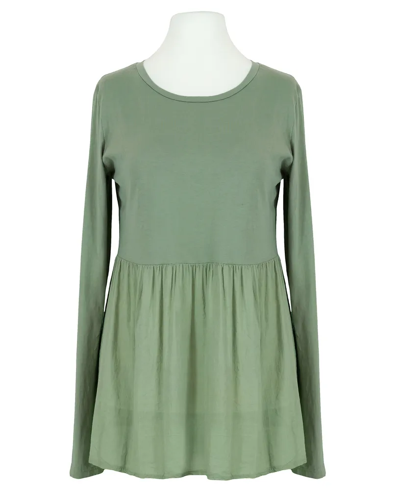 Shirt mit Volant in  khaki von Selected Touch (Bild 1)