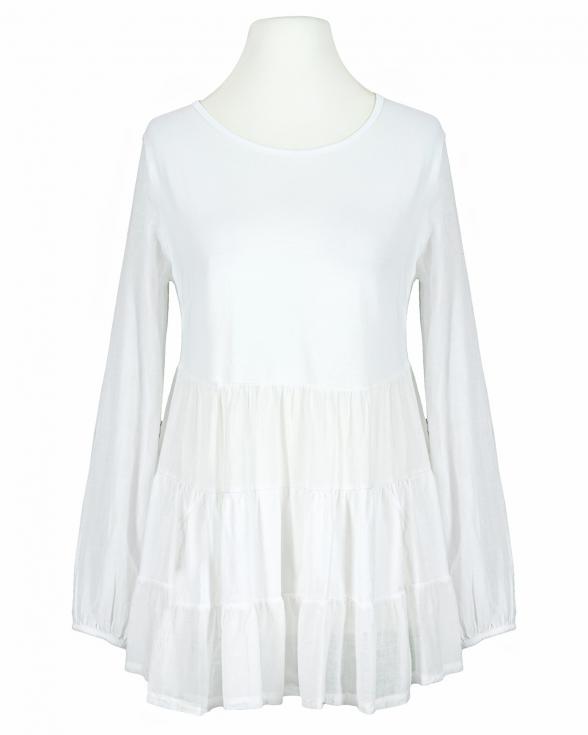 Shirt mit Volant in  weiss von Selected Touch (Bild 1)