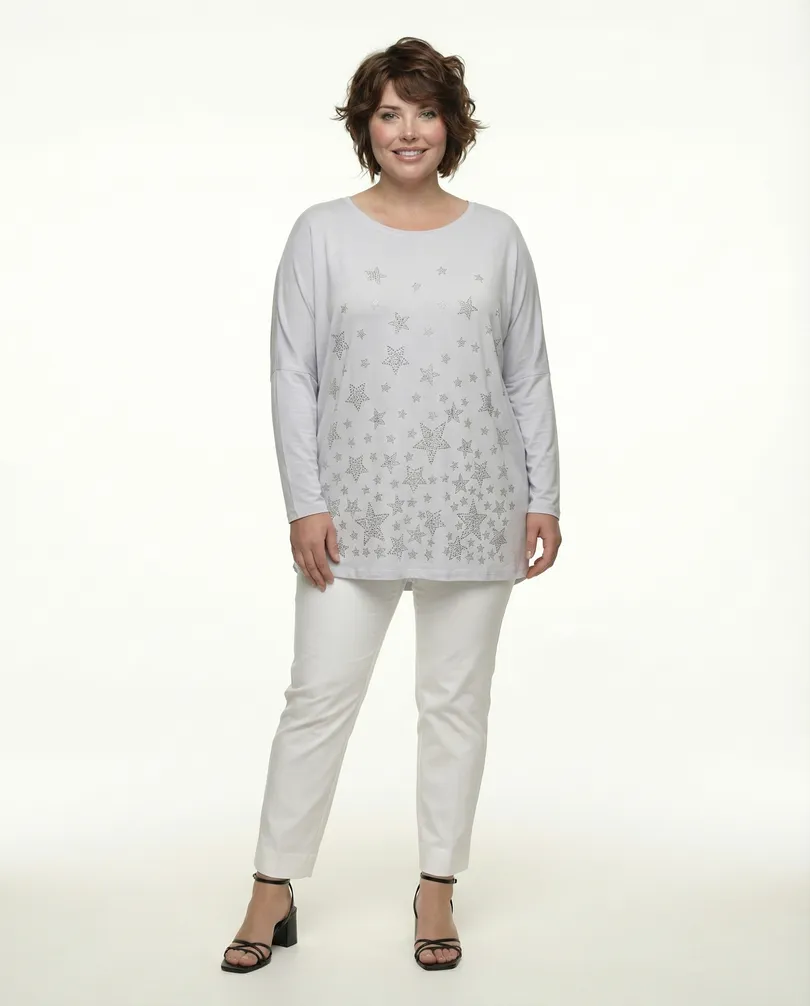 Shirt Sterne in  wei� von To Shine (Bild 3)