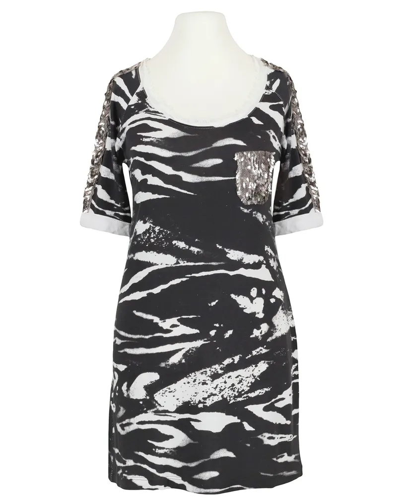 Shirt Zebra Look in  schwarz von Farfalla (Bild 1)