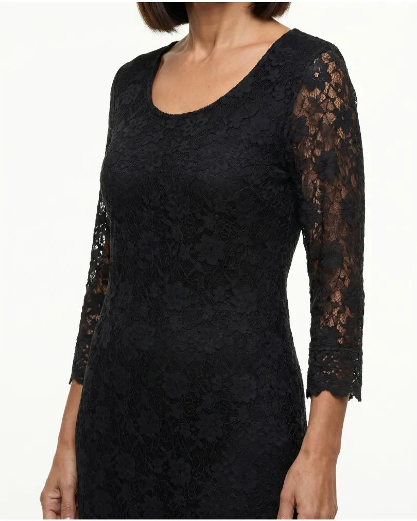 Spitzenkleid in  schwarz von Ambra (Bild 4)