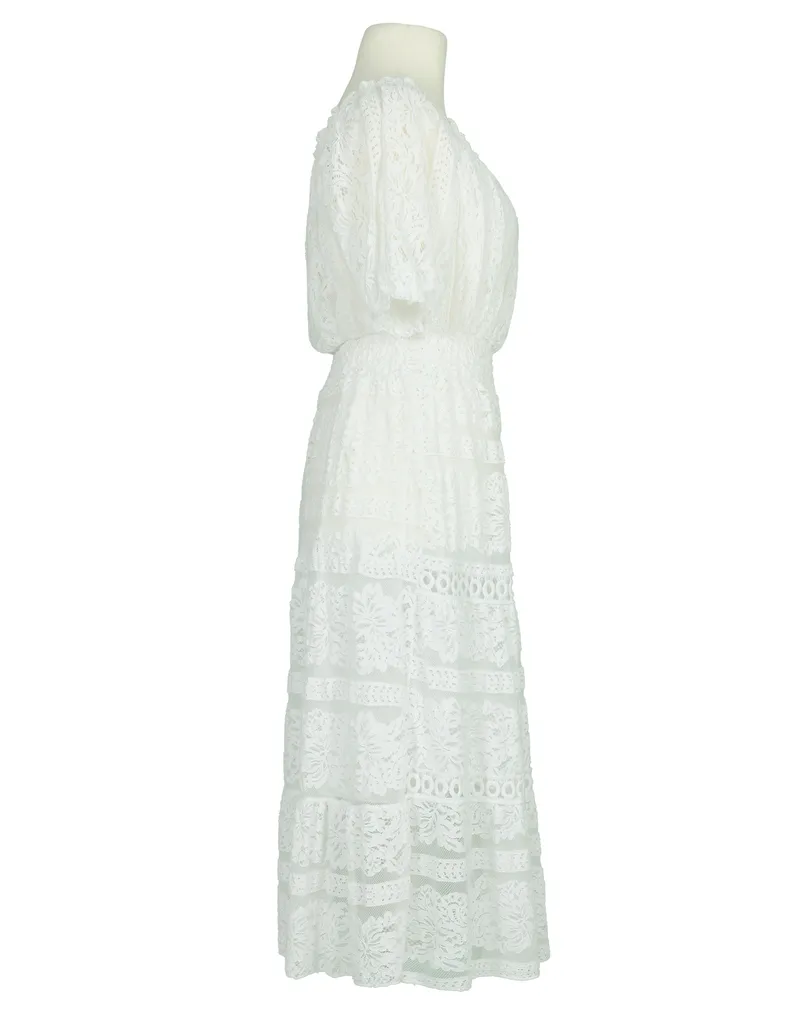 Spitzenkleid Baumwolle in  wei� von H. Trend (Bild 3)