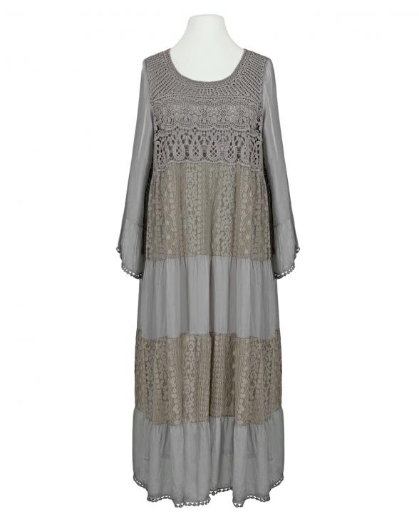 Spitzenkleid mit Seide in  braun von Spaziodonna (Bild 1)