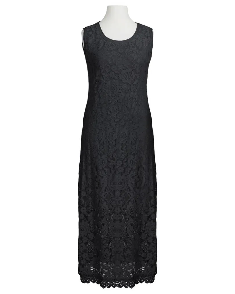 Spitzenkleid mit Seide in  schwarz von Spaziodonna (Bild 1)
