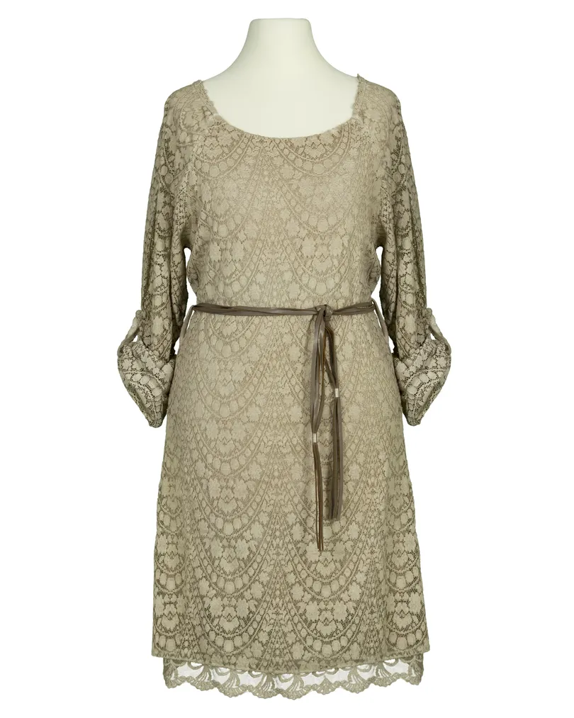 Spitzentunika Lagenlook in  beige von Made in Italy (Bild 1)