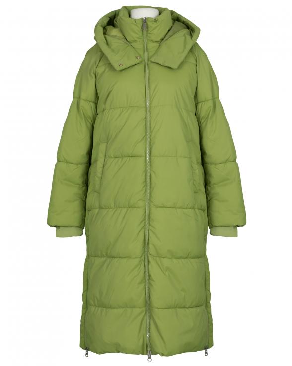 Steppmantel mit Kapuze in grn von Made in Italy