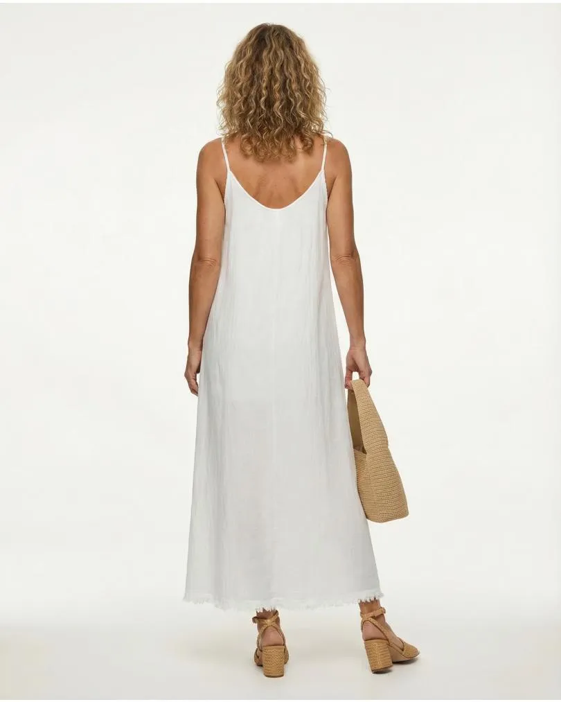 Strandkleid mit Leinen in  wei� von Selected Touch (Bild 4)