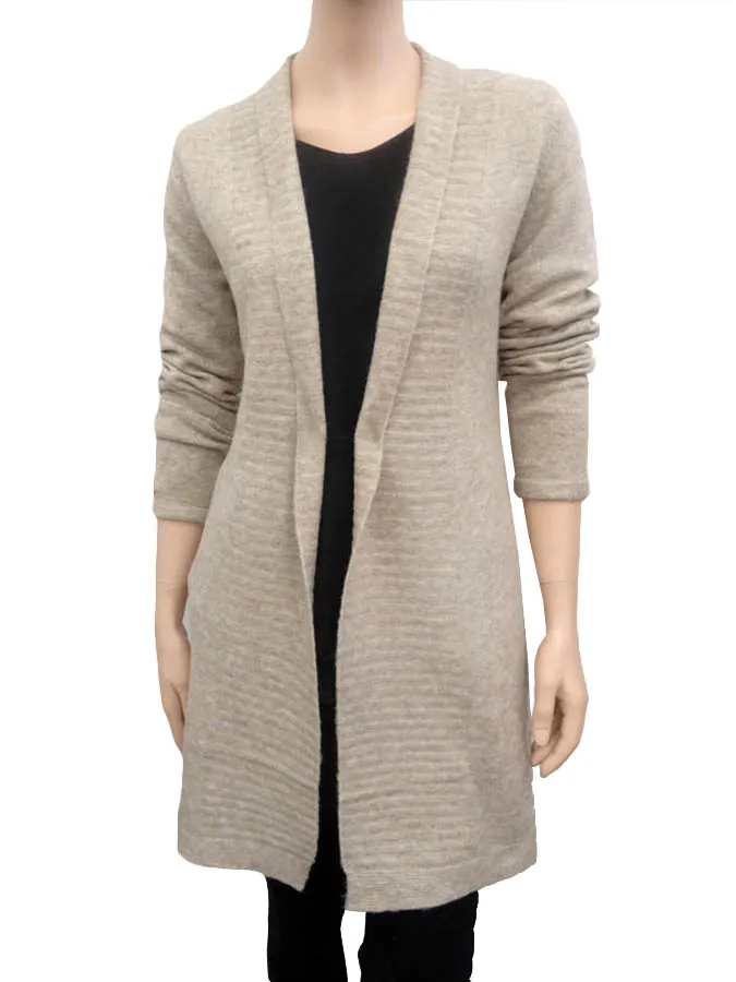 Strick Long Cardigan in  sand von RESTART (Bild 1)
