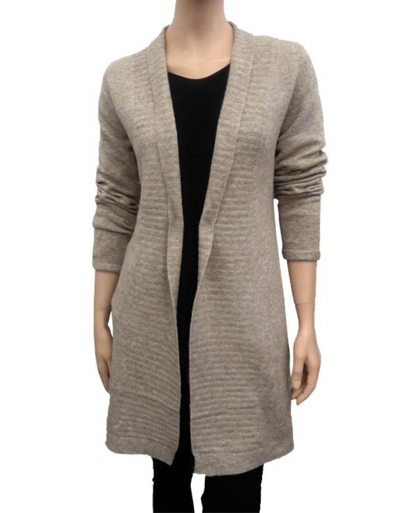 Strick Long Cardigan in  taupe von RESTART (Bild 1)