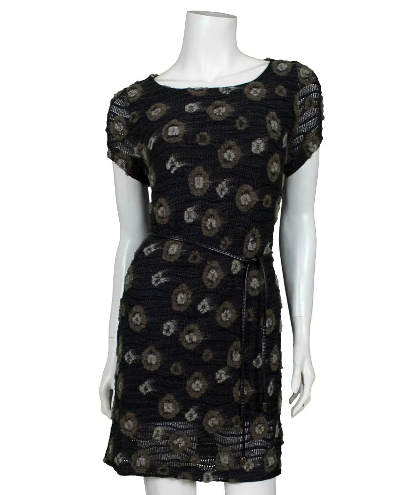 Strickkleid Tupfen in  schwarz grau von Diana (Bild 1)