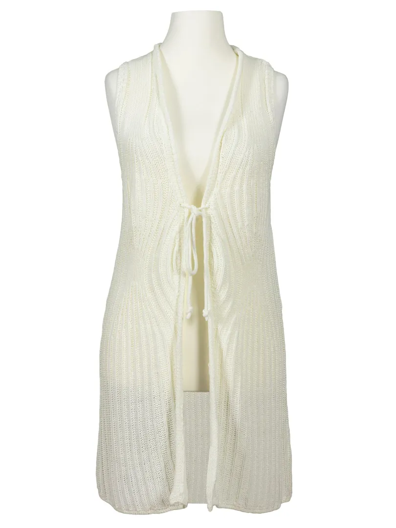 Weste Rippstrick in  creme von LUC (Bild 1)