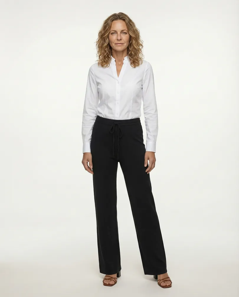 Strickhose Jogging-Stil in  schwarz von Moda Italia (Bild 3)
