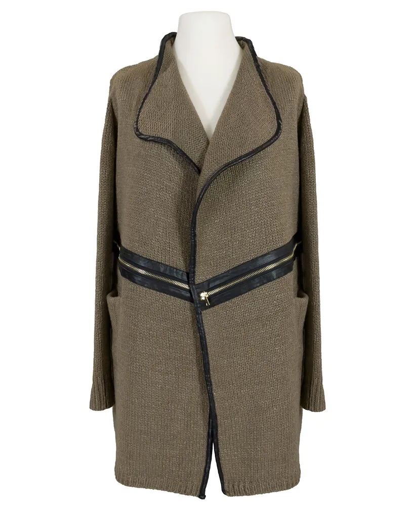 Strickh�lle in  braun von SENES Paris (Bild 1)