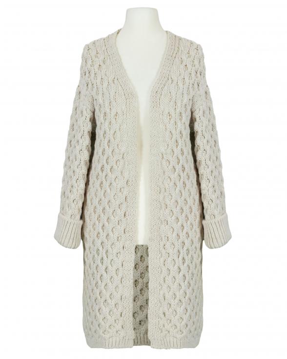Strickhlle Ajourstrick in  beige von Made in Italy (Bild 1)