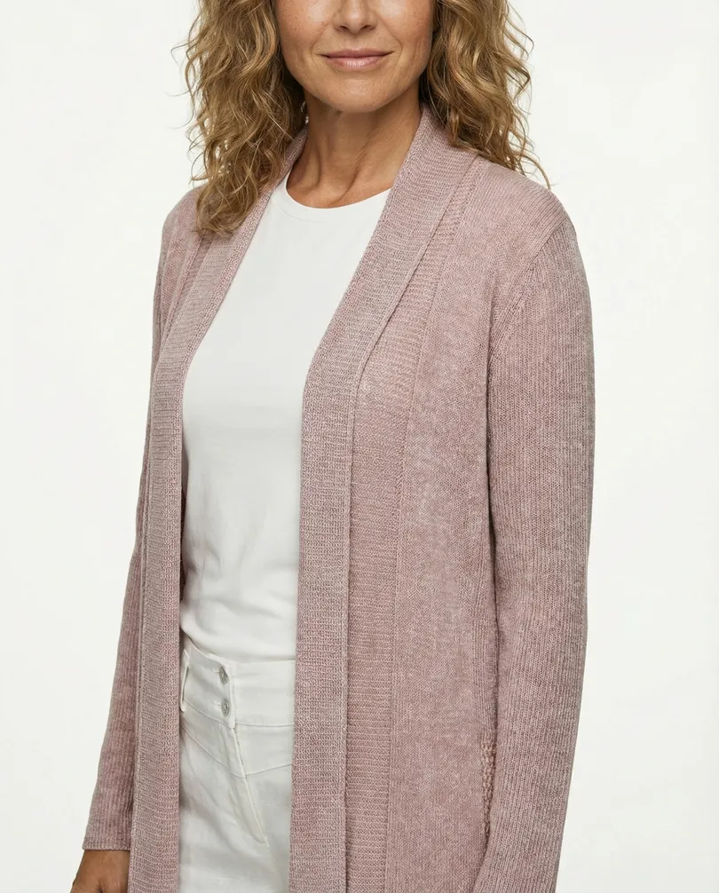 Strickh�lle aus Chenille in  rosa von Carina Ricci (Bild 4)