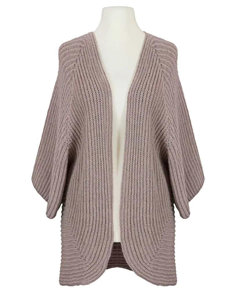 Strickh�lle Cape-Stil in  rosa von Spaziodonna (Bild 1)