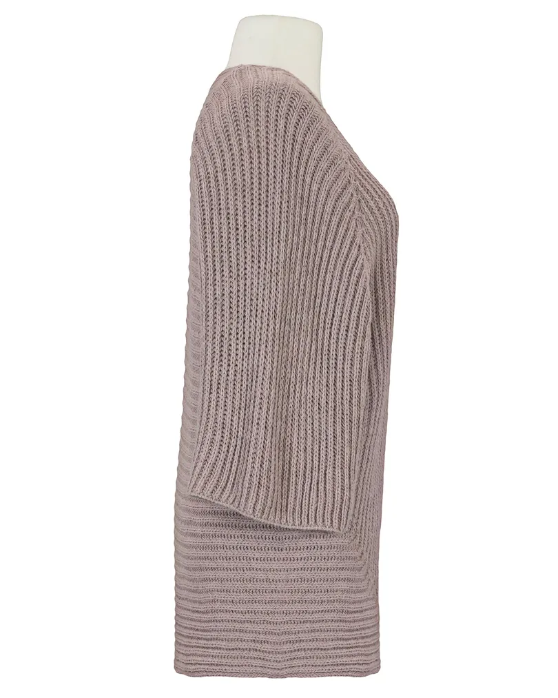 Strickh�lle Cape-Stil in  rosa von Spaziodonna (Bild 3)