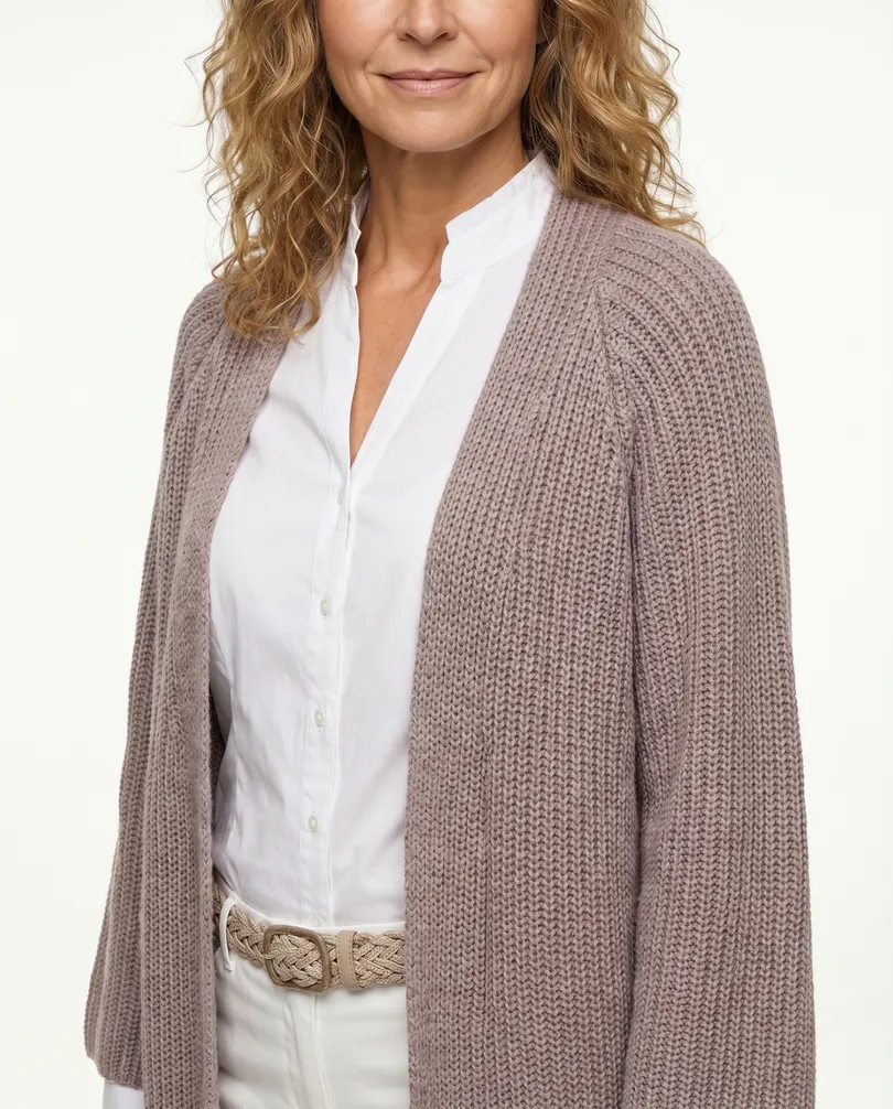 Strickh�lle Cape-Stil in  rosa von Spaziodonna (Bild 5)