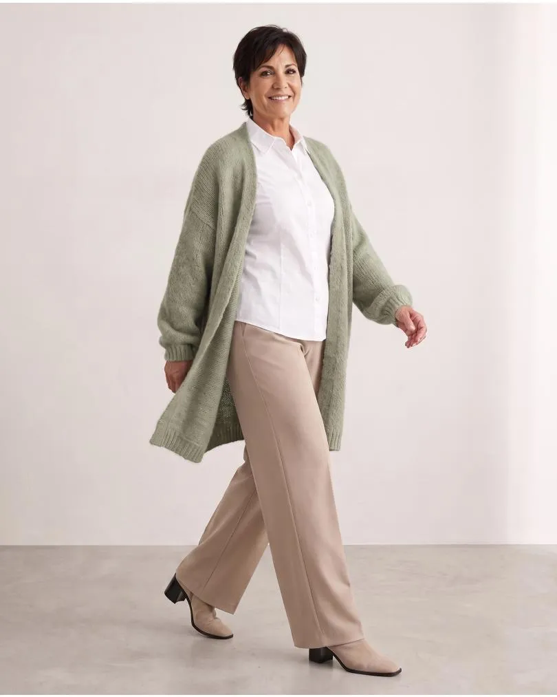 Strickh�lle Grobstrick in  khaki von Moda Italia (Bild 5)