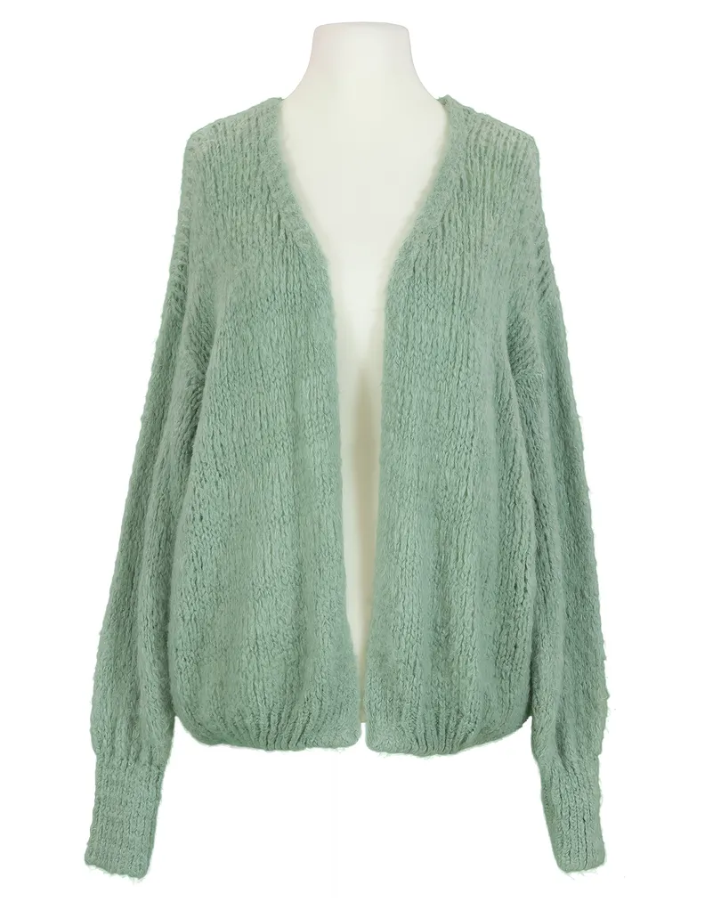 Strickh�lle mit Alpaka in  hellgr�n von Diana (Bild 1)