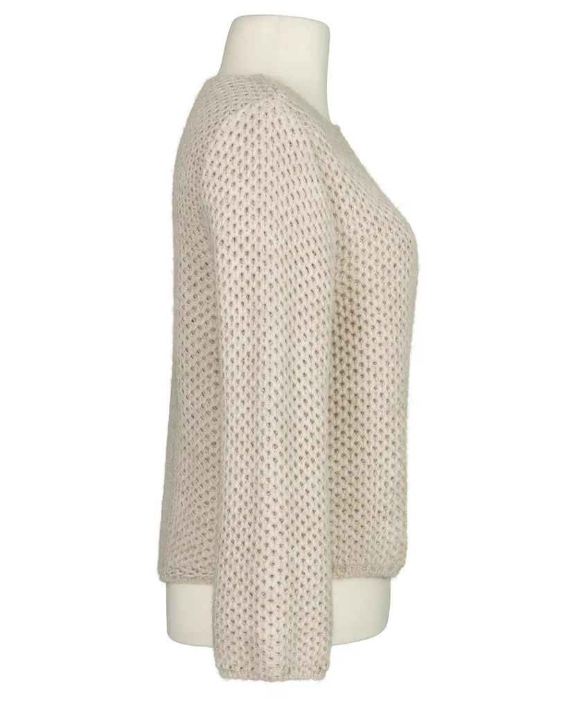 Strickh�lle mit Mohair in  beige von Made in Italy (Bild 2)