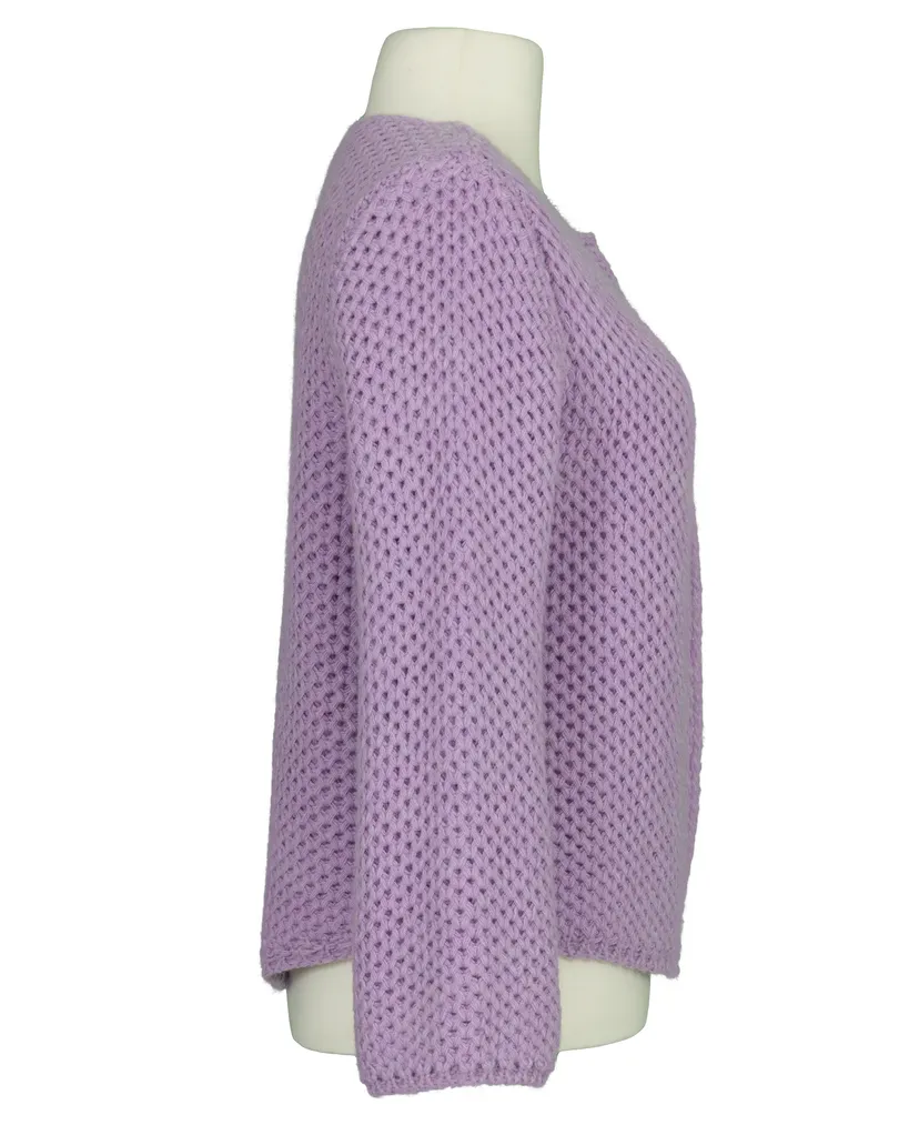 Strickh�lle mit Mohair in  flieder von Made in Italy (Bild 2)