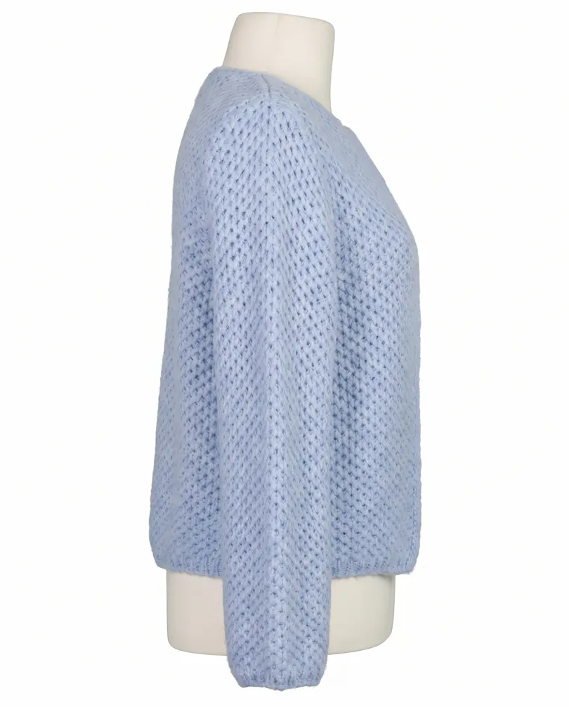 Strickh�lle mit Mohair in  hellblau von Made in Italy (Bild 2)