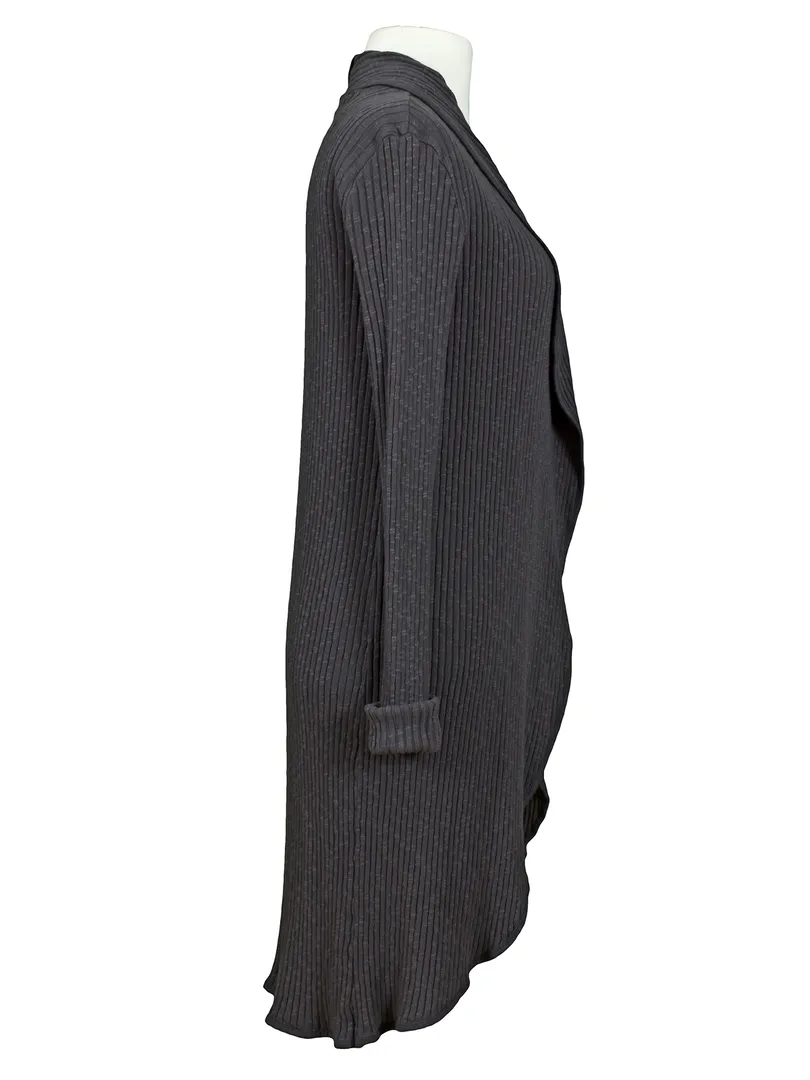 Strickh�lle mit Schalkragen in  grau von Made in Italy (Bild 2)