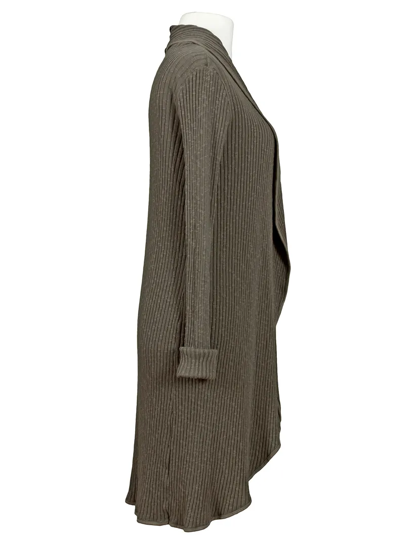 Strickh�lle mit Schalkragen in  oliv von Made in Italy (Bild 2)