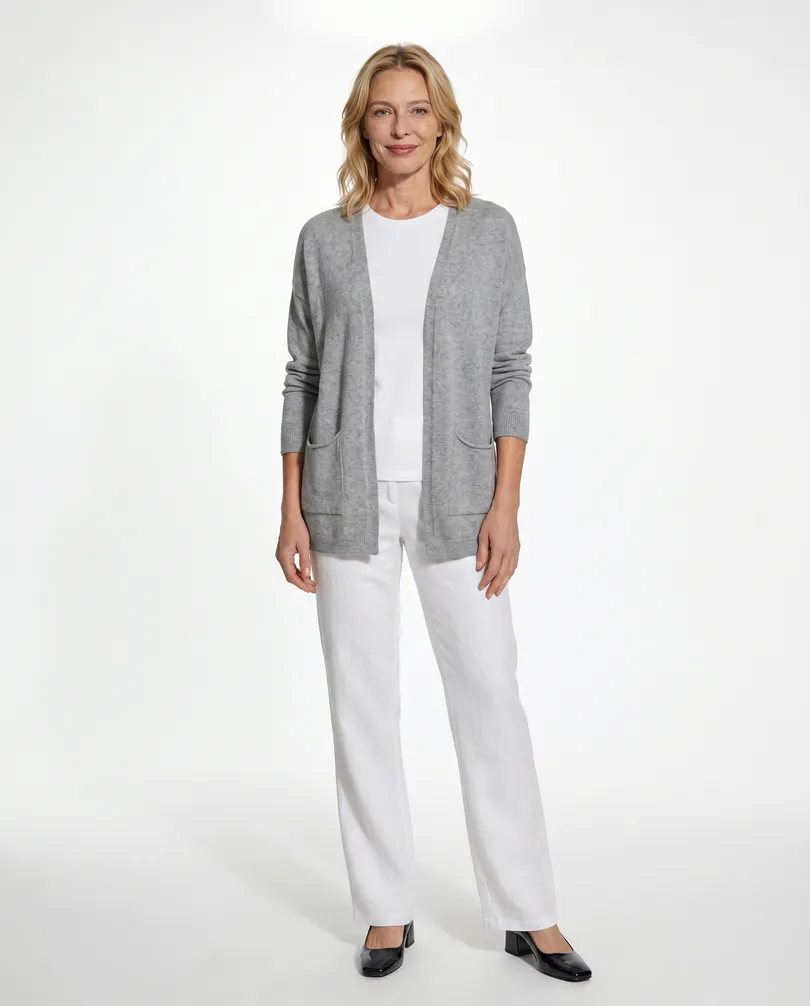 Strickh�lle mit Viskose in  grau von Diana (Bild 2)