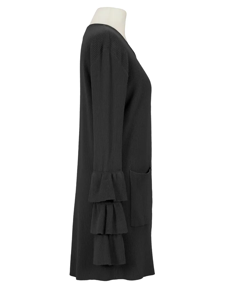 Strickh�lle mit Volant in  schwarz von FASHION (Bild 2)