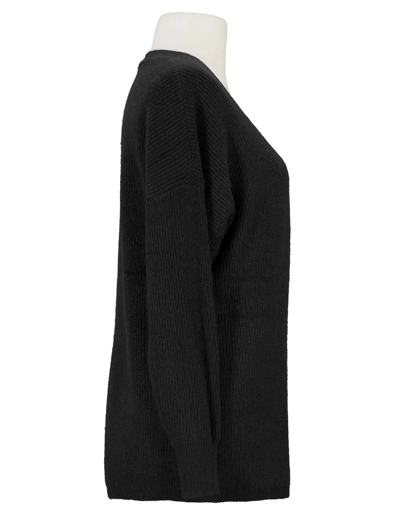 Strickh�lle Rippstrick in  schwarz von Evis (Bild 2)