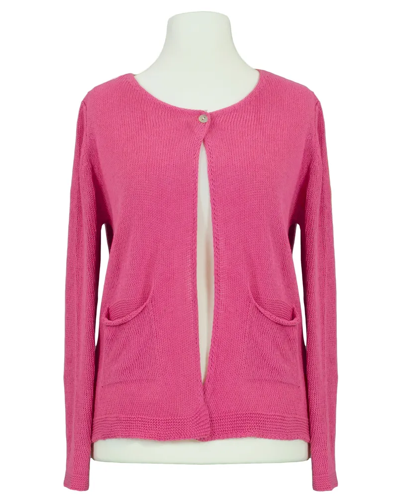 Strickjacke Baumwolle in  pink von Selected Touch (Bild 1)
