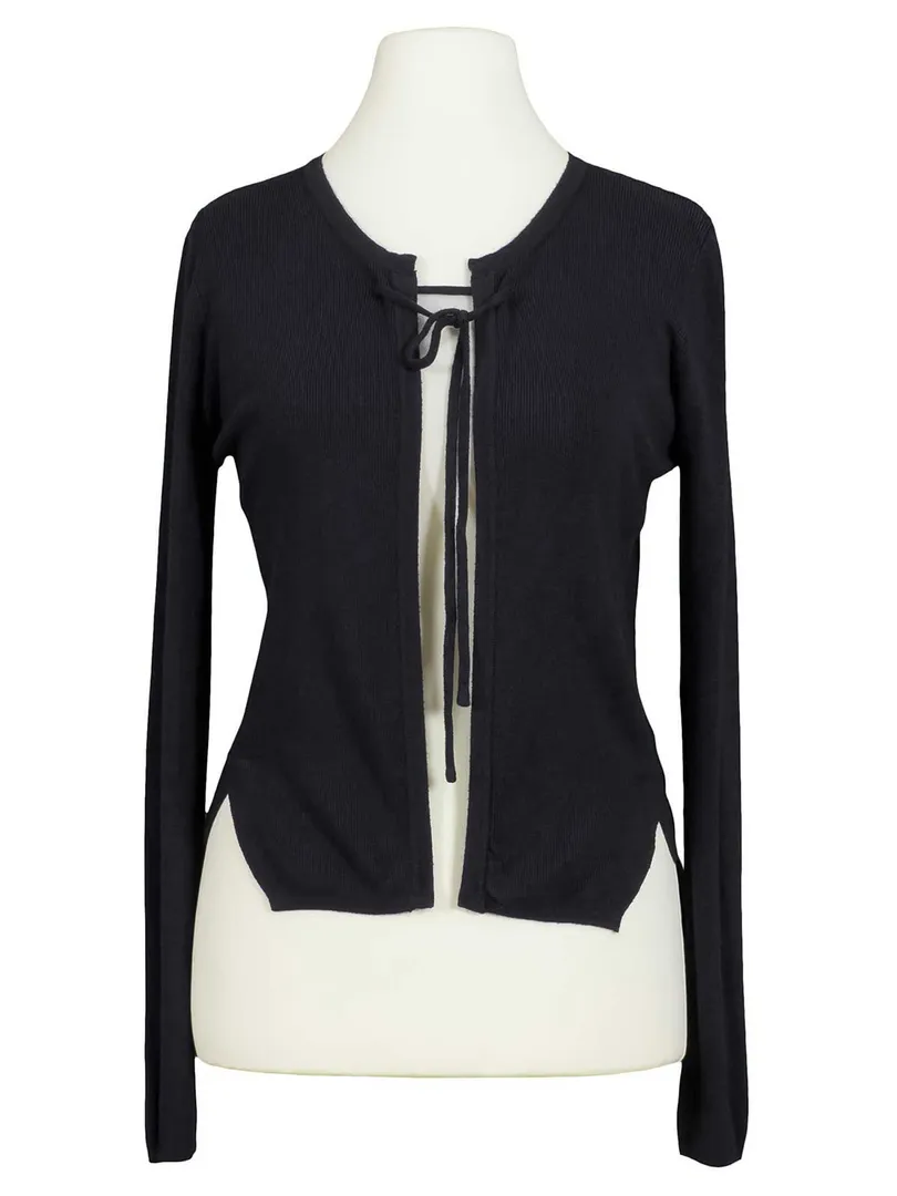 Strickjacke Feinstrick in  schwarz von Spaziodonna (Bild 1)