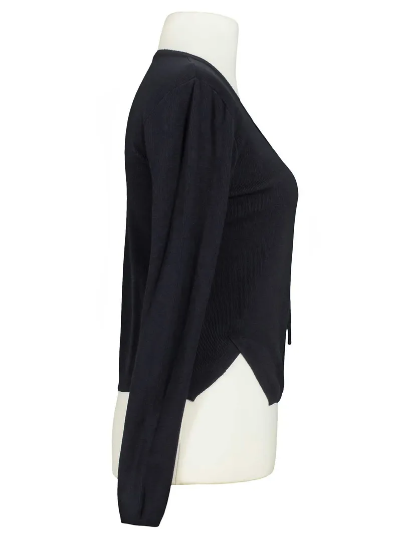 Strickjacke Feinstrick in  schwarz von Spaziodonna (Bild 2)