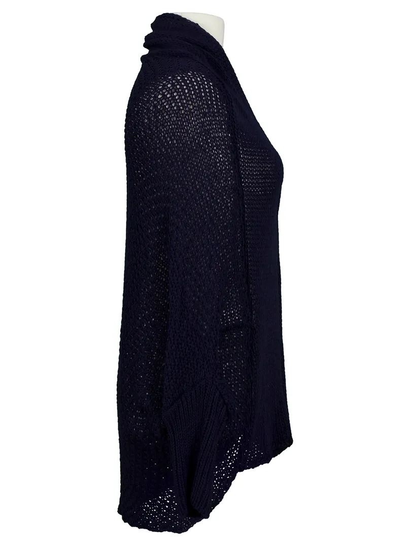 Strickjacke Ballonschnitt in  blau von Spaziodonna (Bild 2)