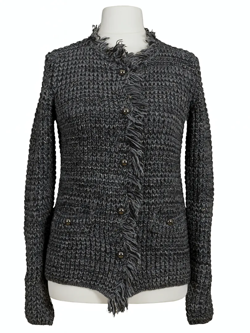 Strickjacke Melange in  grau von Montan (Bild 1)