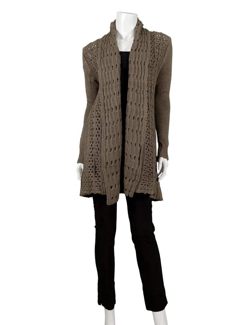 Strickjacke mit Cashmere in  braun von DD-II (Bild 2)