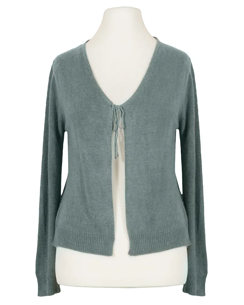 Strickjacke mit Spitze in  lindgr�n von Pronto Moda (Bild 1)