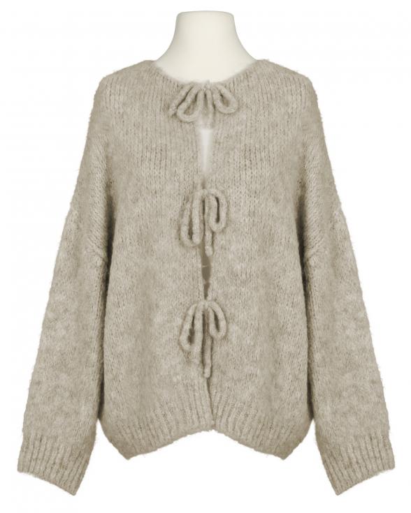 Strickjacke Oversize in beige von Monday Afternoon