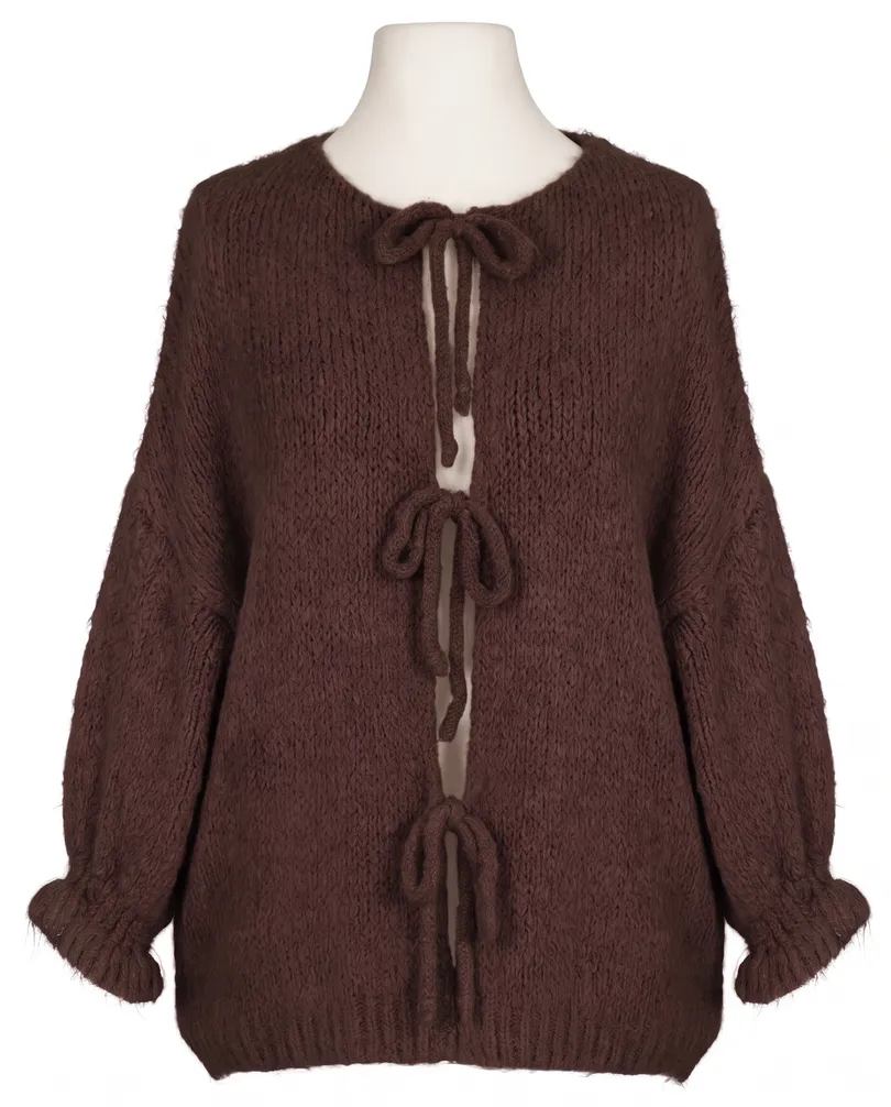 Strickjacke Oversize in  braun von Made in Italy (Bild 1)