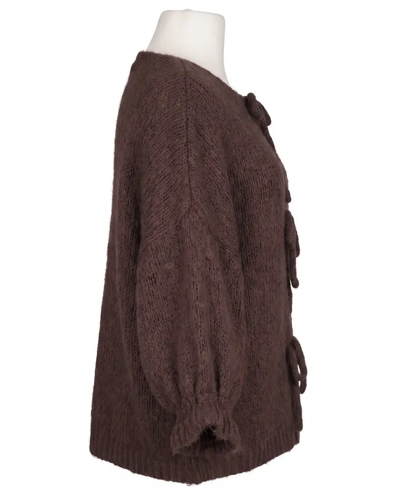 Strickjacke Oversize in  braun von Made in Italy (Bild 2)