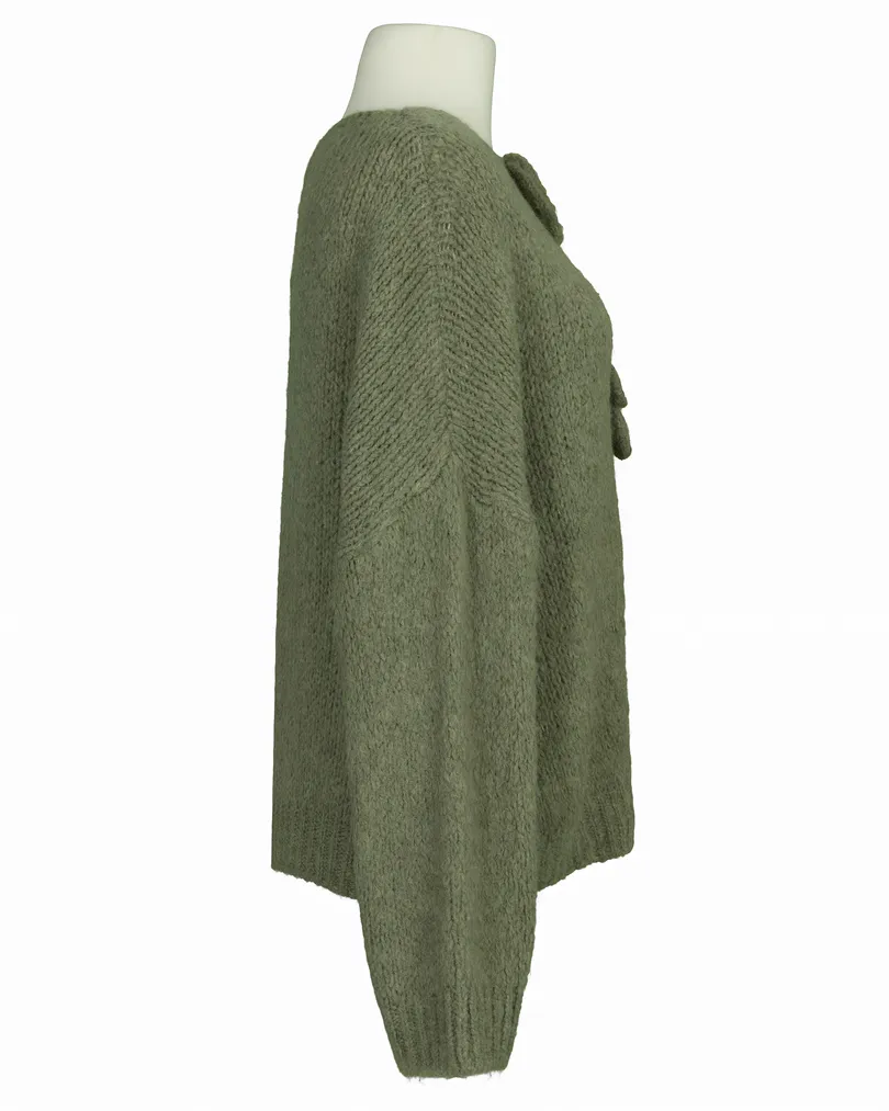 Strickjacke Oversize in  khaki von Monday Afternoon (Bild 2)