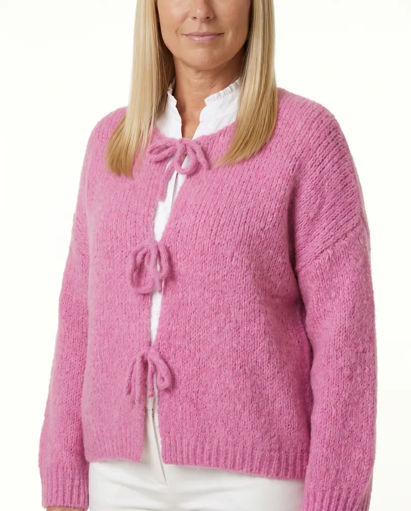 Strickjacke Oversize in  pink von Monday Afternoon (Bild 4)