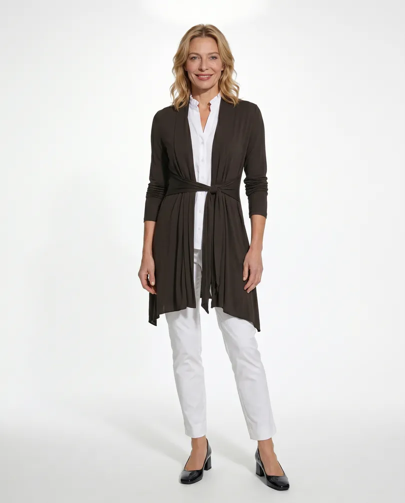 Strickjacke Viskose in  braun von fashion made in italy (Bild 1)