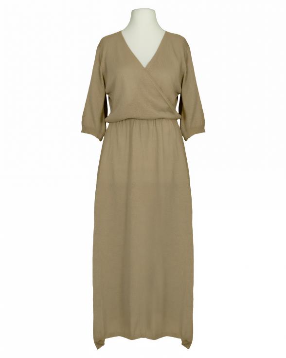 Strickkleid Baumwolle in camel von Made in Italy